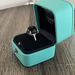 Black onyx‎ Paloma Picasso sugar stack ring